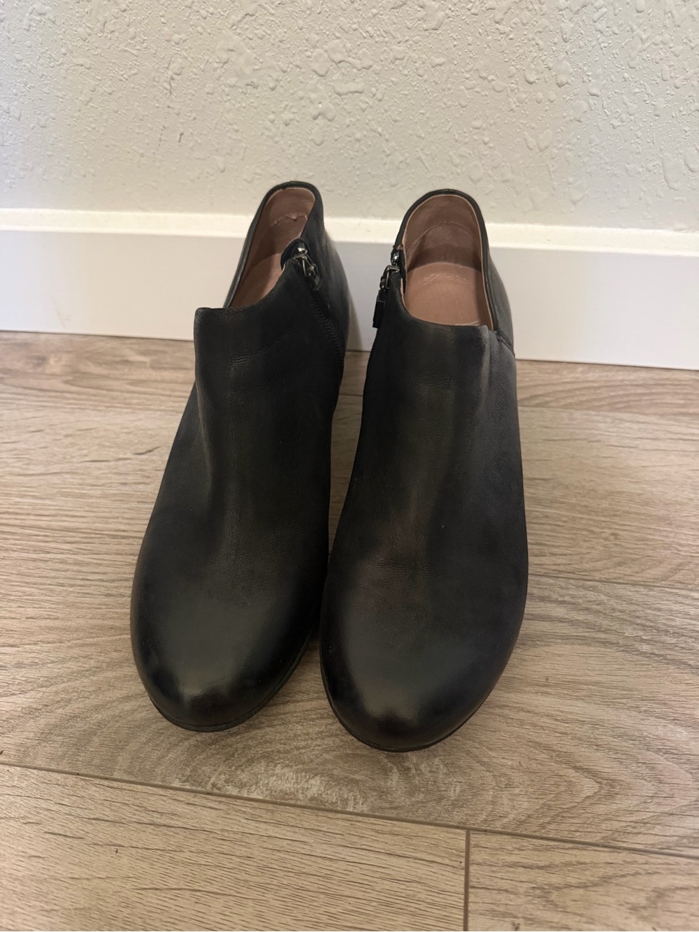 Women’s Dansko Black Leather Ankle Booties